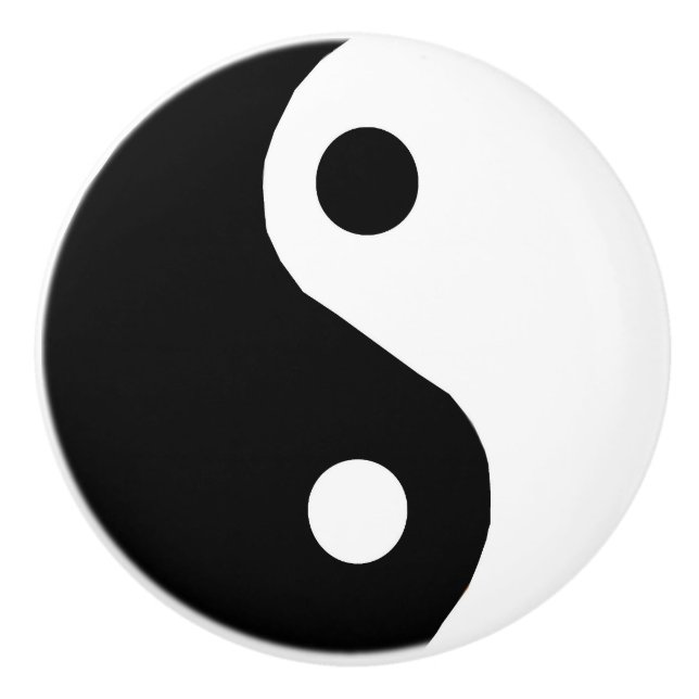 Bouton De Porte En Céramique Tiroir en céramique Yin-Yang (Devant)