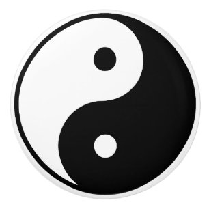 Bouton De Porte En Céramique Tiroirs en céramique Yin Yang