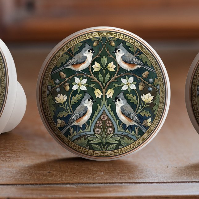 Bouton De Porte En Céramique Titmouse Bird Ceramic Pull Knob (Créateur téléchargé)