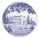 Toile Bleu Décor Pays Français
