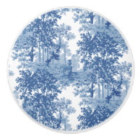 Toile de paysage bleu vintage avec Urnes et Colonn