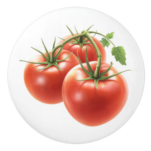 Bouton De Porte En Céramique Tomates rustiques