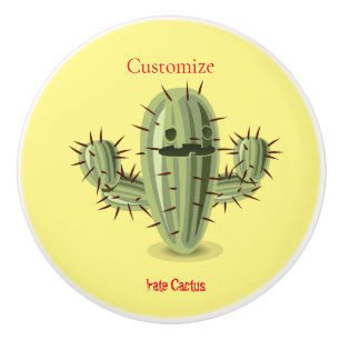 Bouton De Porte En Céramique Tonnerre Irate Cactus Thunder_Cove