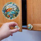 Tortue de mer Faux Vitrail