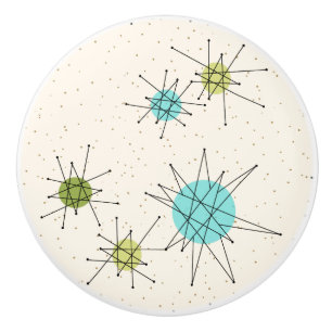 Bouton De Porte En Céramique Traction en céramique atomique iconique de