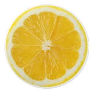 Bouton De Porte En Céramique Tranche de citron