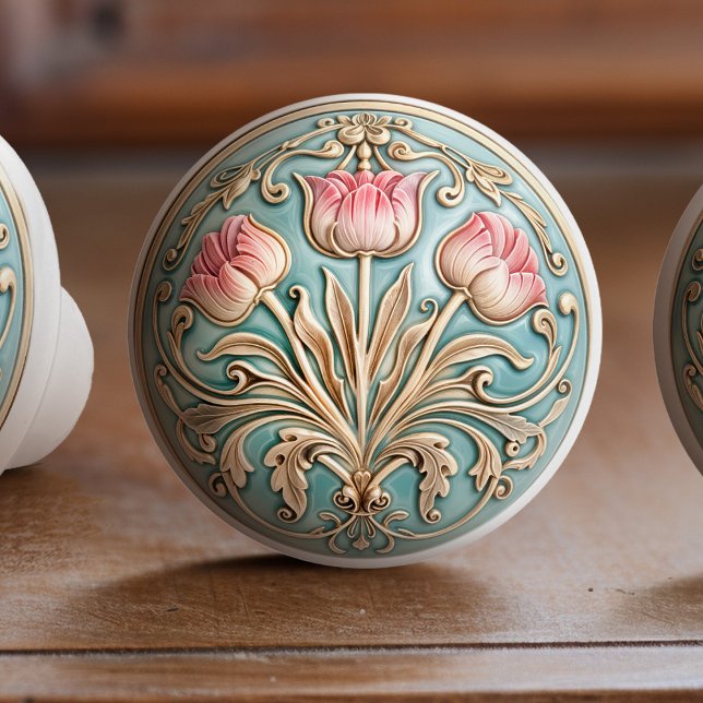 Bouton De Porte En Céramique Tranquil Tulip Trio Ceramic Know Tull (Créateur téléchargé)