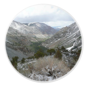 Bouton De Porte En Céramique Traverser les montagnes neigeuses de la Sierra Nev