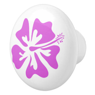 Bouton De Porte En Céramique Tropical Hawaii porte de fleur et tiroirs tire bou