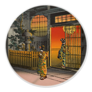 Bouton De Porte En Céramique Tsuchiya Koitsu - Side Street Araki à Yotsuya