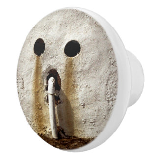 Bouton De Porte En Céramique Tuyau d'eau exposé