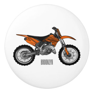 Bouton De Porte En Céramique Vélo droit hors route moto / motocross dessin anim