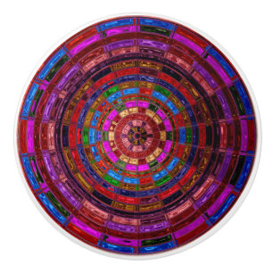 Bouton De Porte En Céramique Verre Abstrait en mosaïque #10