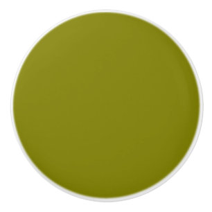 Bouton De Porte En Céramique Vert olive classique