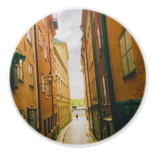 Bouton De Porte En Céramique Vieille ville historique, Gamla Stan, Stockholm, S