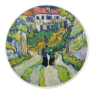 Bouton De Porte En Céramique Vincent van Gogh - Escalier à Auvers