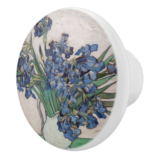 Bouton De Porte En Céramique Vincent Van Gogh Irises Ceramic Knob (Droite)