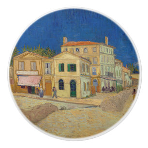 Bouton De Porte En Céramique Vincent van Gogh - Maison Jaune / Rue
