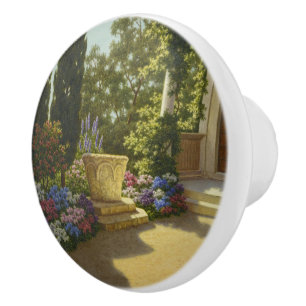 Bouton De Porte En Céramique Vintage Ivan Choultse Jardin Villa Cypris