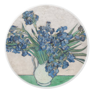 Bouton De Porte En Céramique Vintage Vincent Van Gogh Peinture Irises