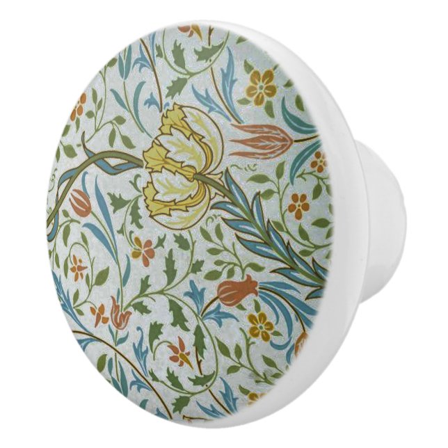 Bouton De Porte En Céramique Vintage William Morris Flora (Droite)