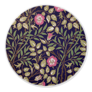 Bouton De Porte En Céramique William Morris Briquet Floral Art nouveau