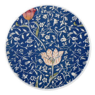 Bouton De Porte En Céramique William Morris Motif Medway