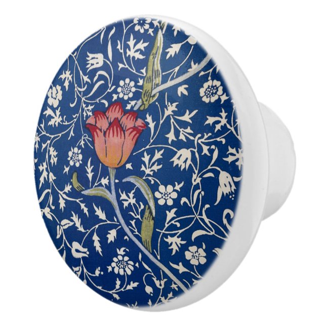 Bouton De Porte En Céramique William Morris Motif Medway (Droite)