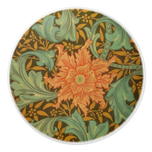 Bouton De Porte En Céramique William Morris Motif monumental Art nouveau