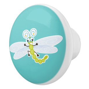 Bouton De Porte En Céramique Wing-Nutz™_Dragonfly (Skeeter)_décoration douce et