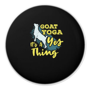Bouton De Porte En Céramique Yoga Goat Goatyoga