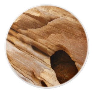 Bouton De Porte En Céramique Zion Canyon Mur I Abstrait Nature Photographie