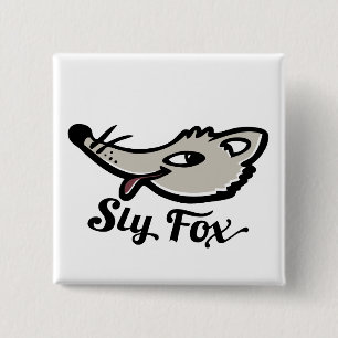Bouton de renard simple / badge
