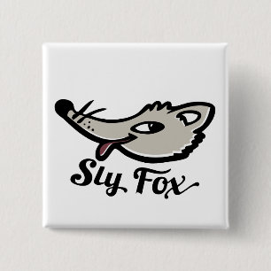 Bouton de renard simple / badge