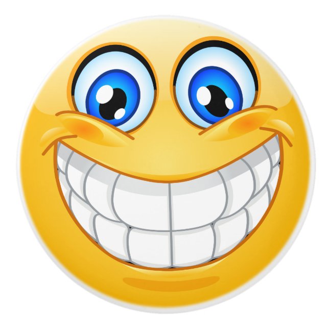 Bouton de tiroir à visage joyeux - SRF (Devant)