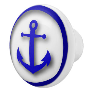 Bouton de tiroir de l'Ancre de plage nautique