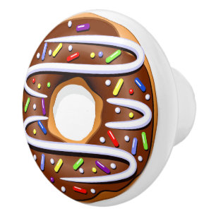 Bouton de tiroir en noisette