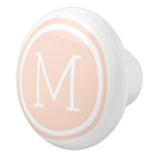 Bouton de tiroir personnalisé rose pâle