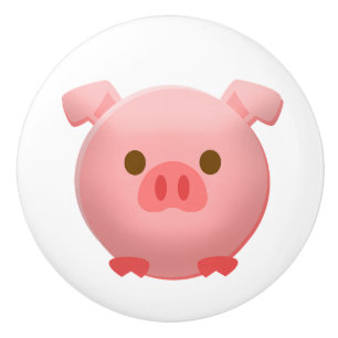 Bouton de tiroirs mignonne de l'armoire à porc pou