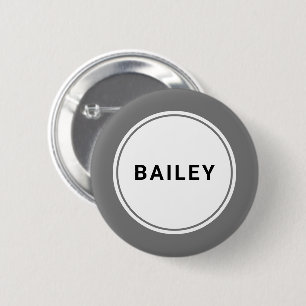 Bouton d'épingle de badge de nom personnalisé