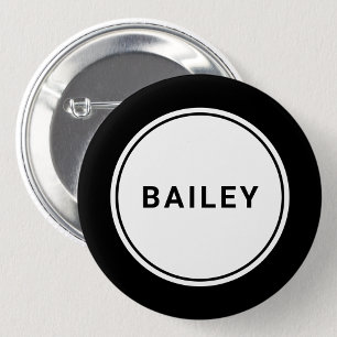 Bouton d'épingle de badge de nom personnalisé