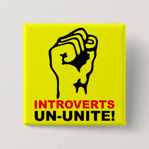 Bouton drôle de badge pour introvertis qui ne s'un