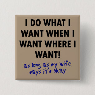Bouton drôle de permission de femme Badge Épinglet