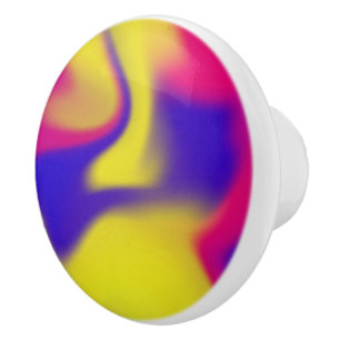 Bouton en céramique aux couleurs mixtes