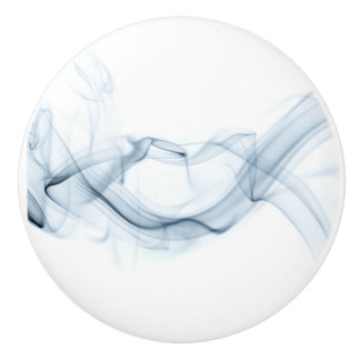 Bouton en céramique bleu