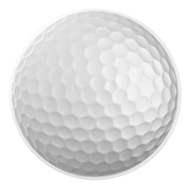 Bouton en céramique de boule de golf (Devant)