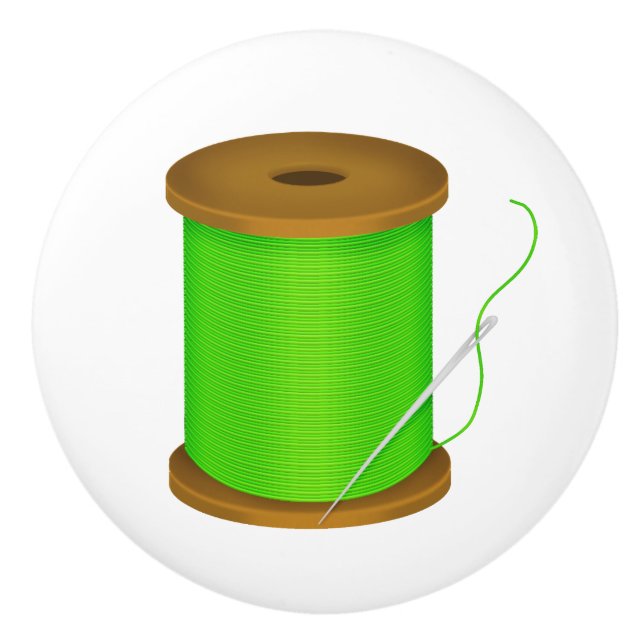 Bouton en céramique de la salle de couture - SRF (Devant)