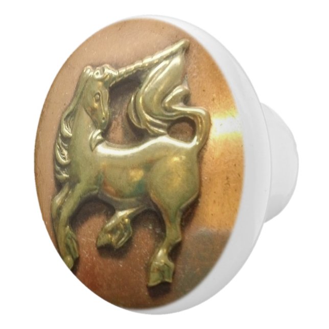 Bouton en céramique de médaillon de cuivre et en (Droite)