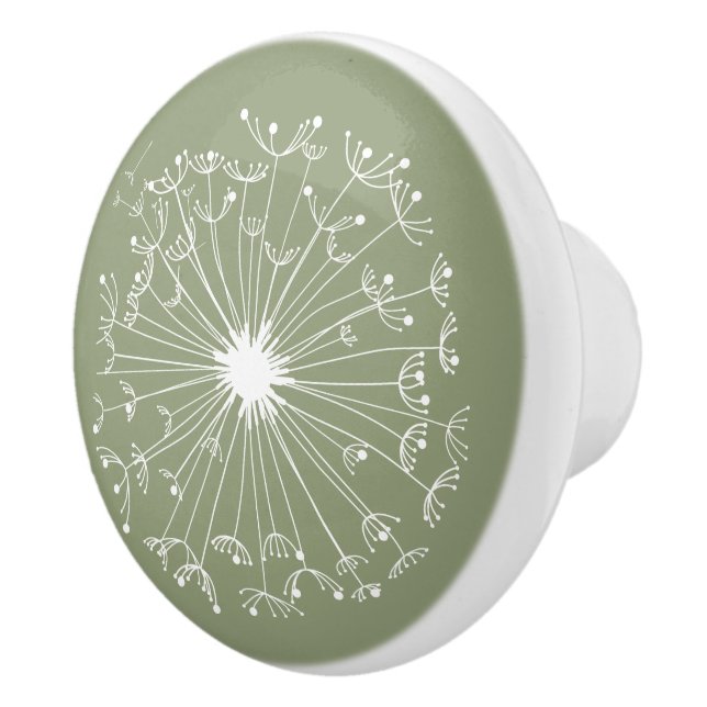 Bouton en céramique de pissenlit (Droite)