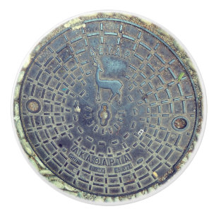 Bouton en céramique de route de couverture et de